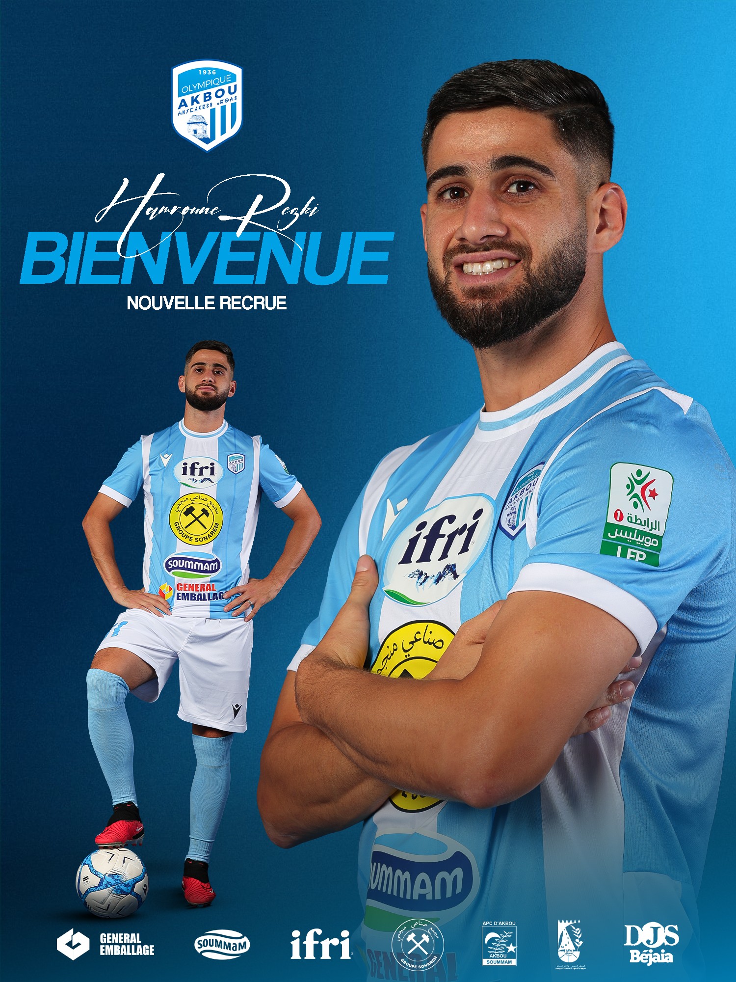 Rezki Hamroune signe à l’Olympique Akbou